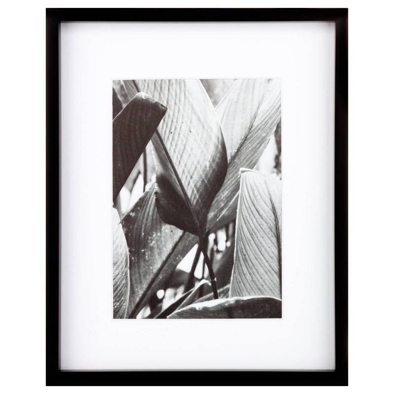 7pc Gallery Wall Frame Set with Decorative Art Prints and Hanging Template Black - Gallery Solutions