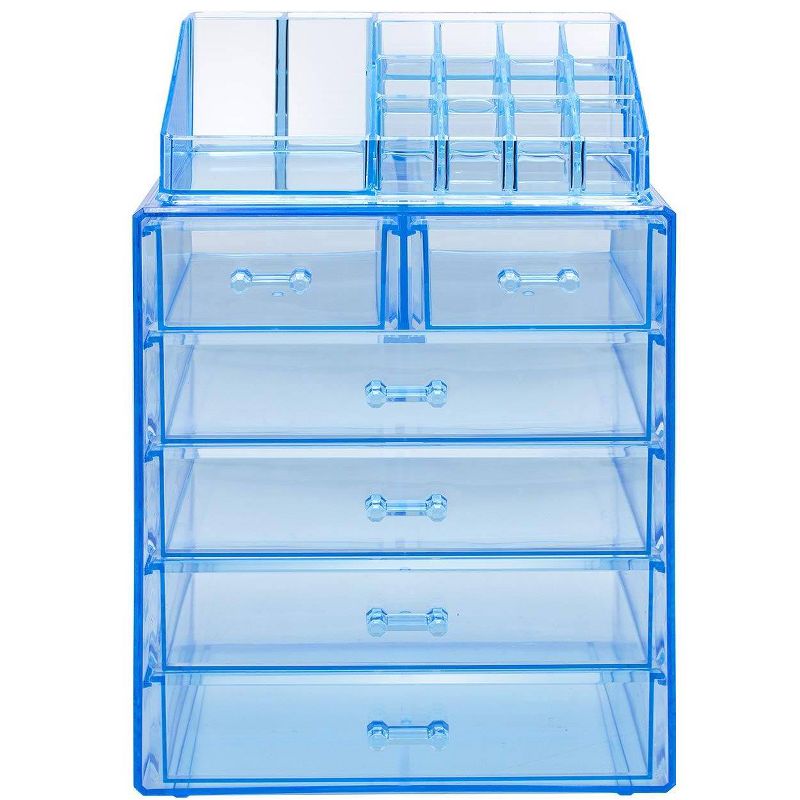 Sorbus Makeup Storage Case - Style 1 - Blue