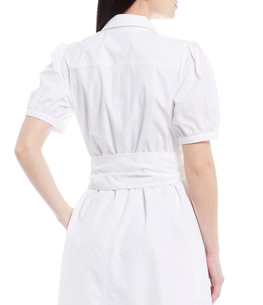 LDT Alexandra Button Front Short Sleeve Midi Dress