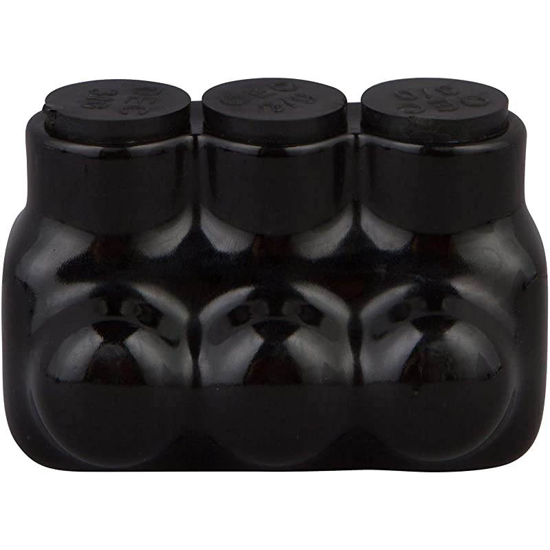Black Insulated MultiCable Connector 5 Wire Ports 414 Wire Range Slotted Allen Hex 233 L x 145 H Single Entry Small Wire Range