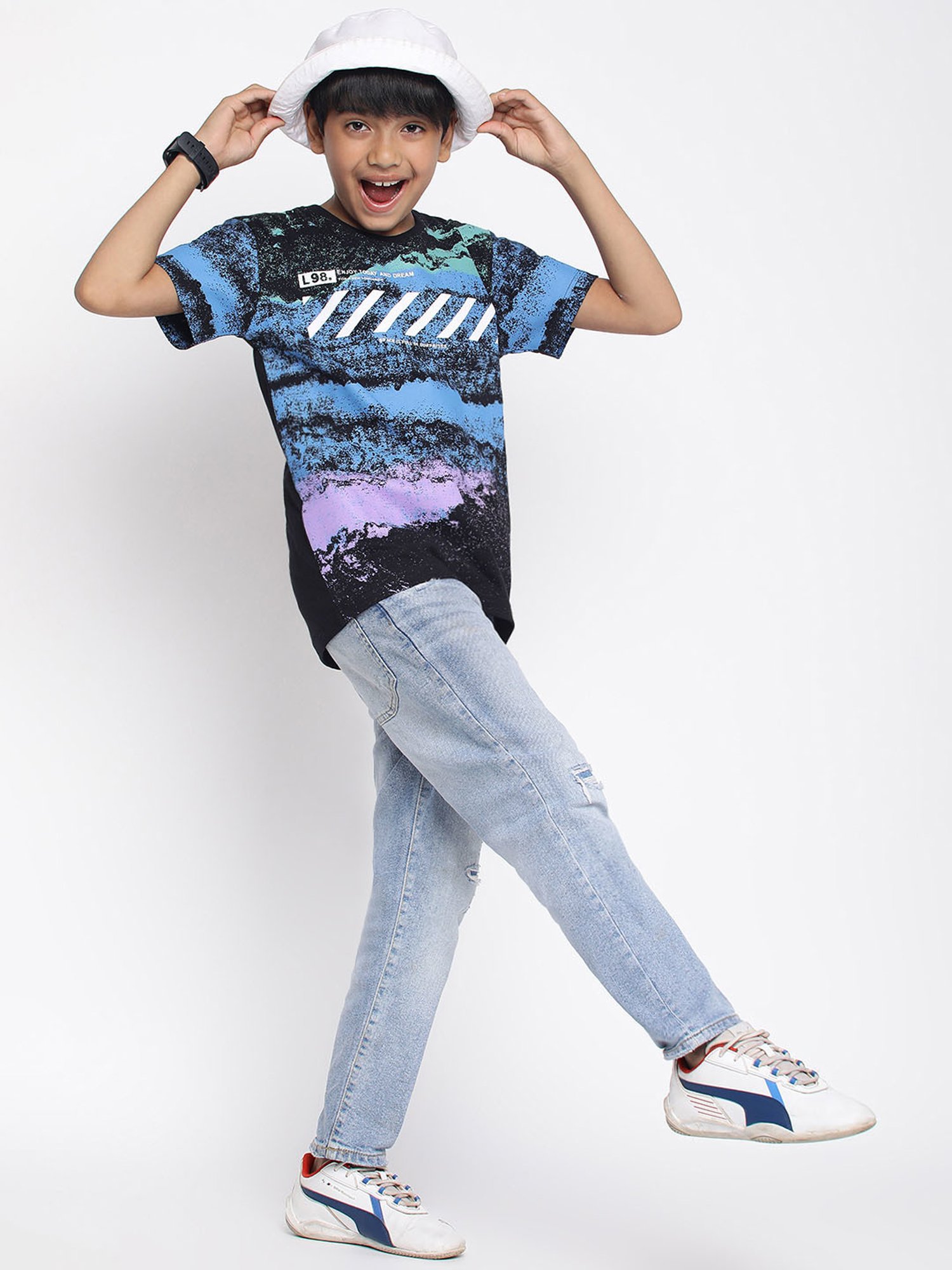 Lil Tomatoes Kids Multicolor Printed T-Shirt