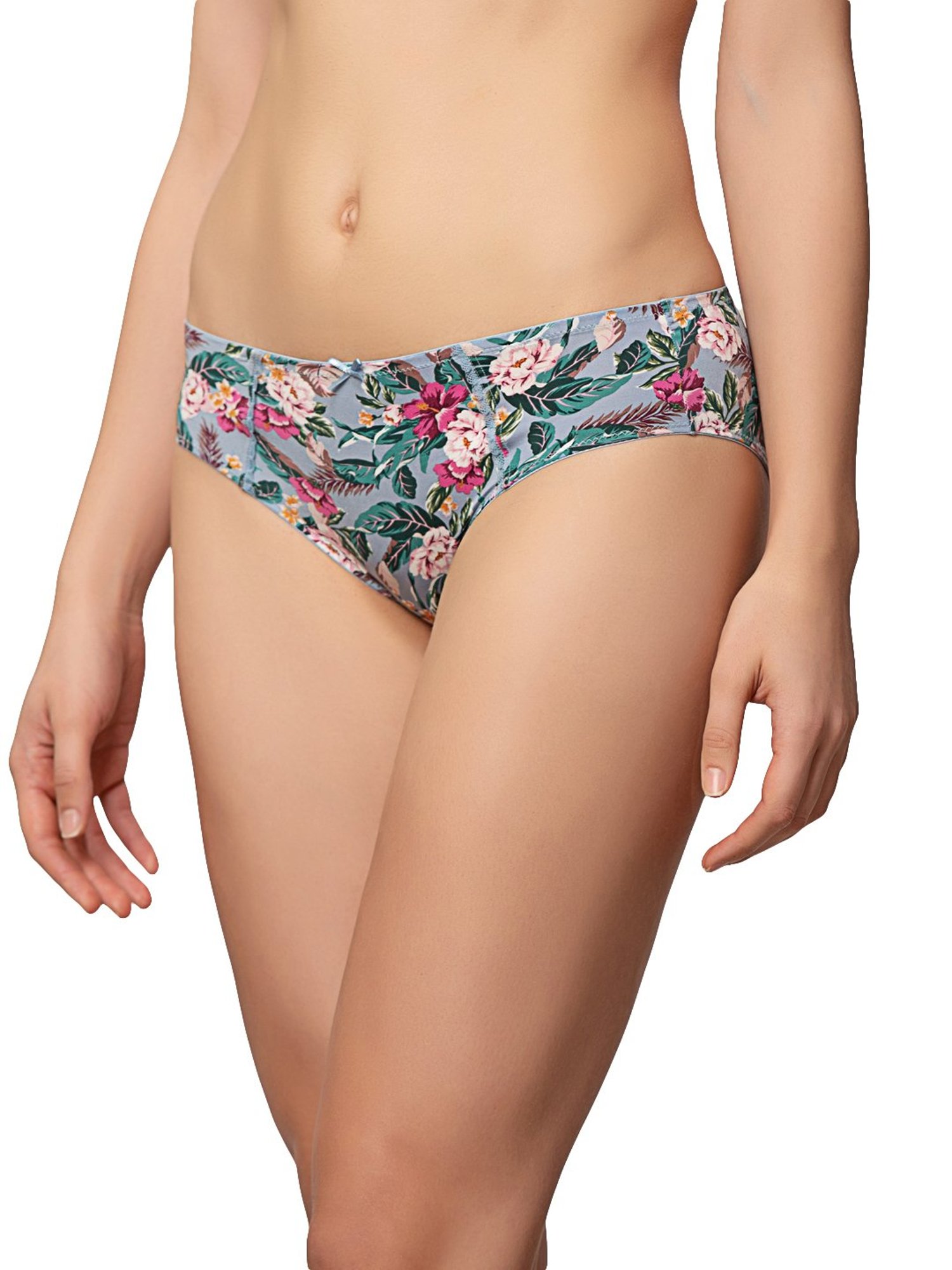 Triumph Blue Floral Hipster Panty