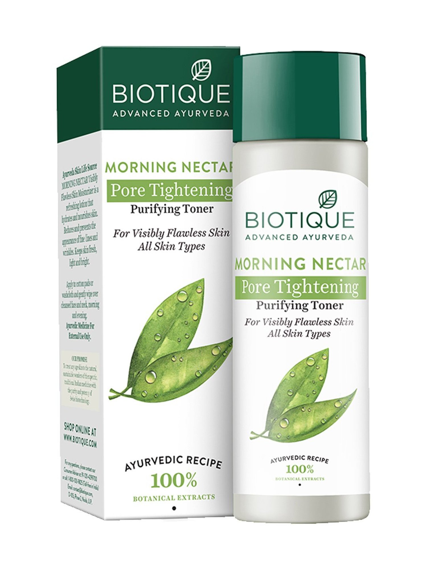 Biotique Morning Nectar Pore Tightening Purifying Toner - 120 ml