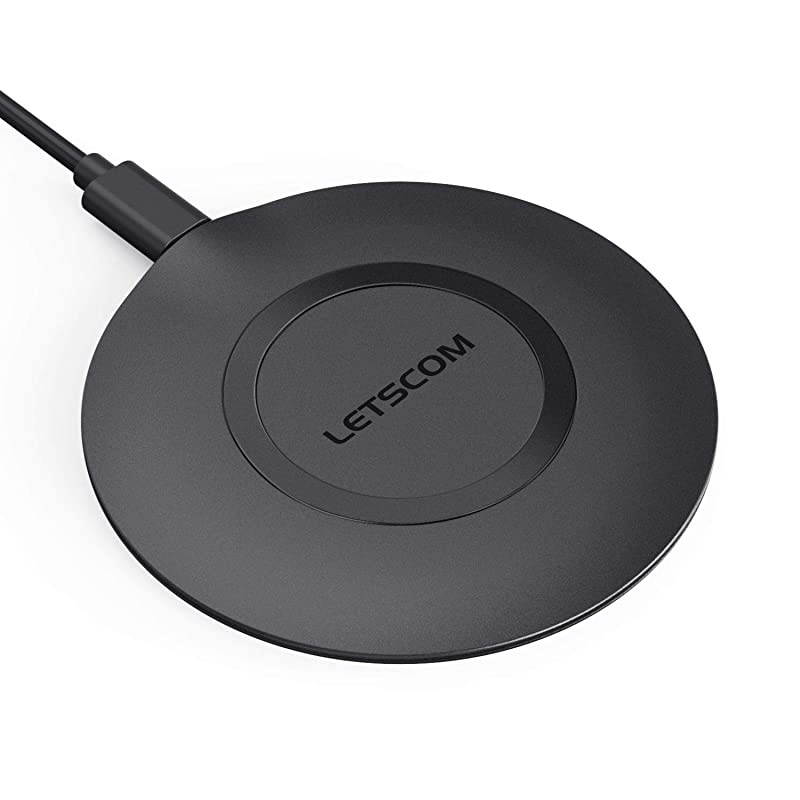 Wireless Charger, Qi-Certified 15W Max Fast Wireless Charging Pad, Compatible with iPhone 12/12 Pro/12 Pro Max/SE 2020/11 Pro Max, Galaxy Note 10/Note 10+/S10/S10+/S10E (No AC Adapter)