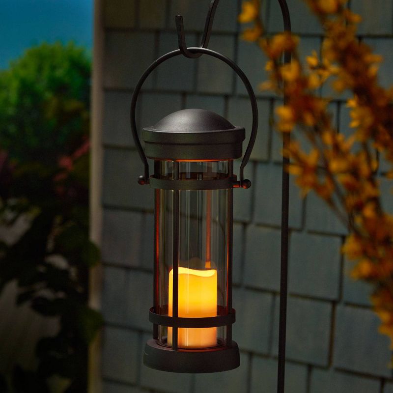16" Revere LED Candle Outdoor Lantern Brown - Smart Living