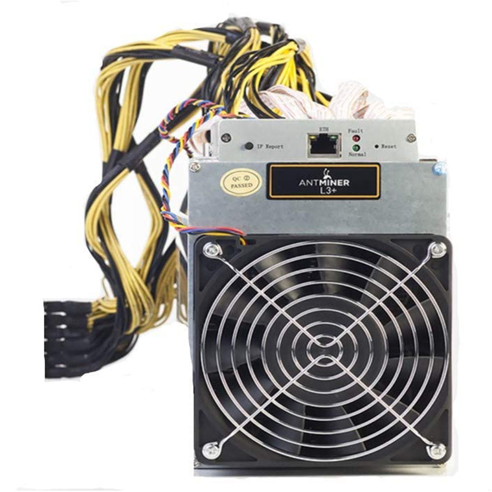ANTMINER L3+ 504M/S ( With power supply ) Scrypt Litecoin Miner LTC Mining Machine Better Than ANTMINER L3 S9 S9i
