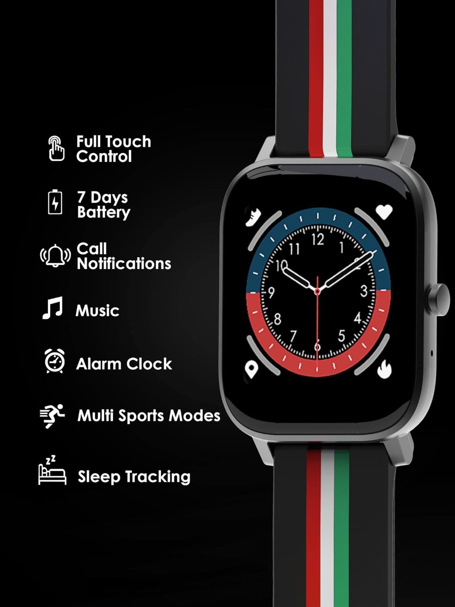 Probus P12 Full Touch Screen Smartwatch (Multicolor)