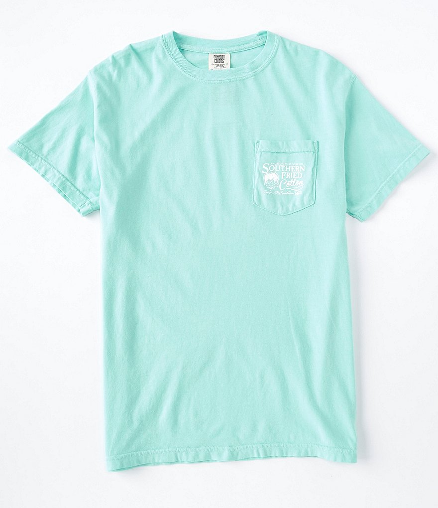 Southern Fried Cotton Men's Swirl Short-Sleeve Pocket Graphic Tee