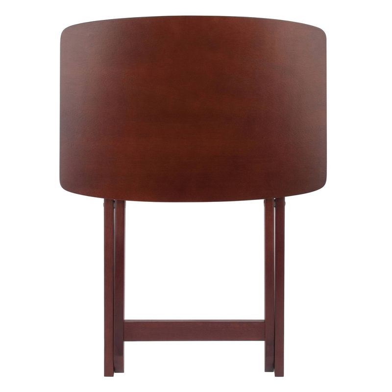 2pc Darlene Snack Table Set Walnut - Winsome