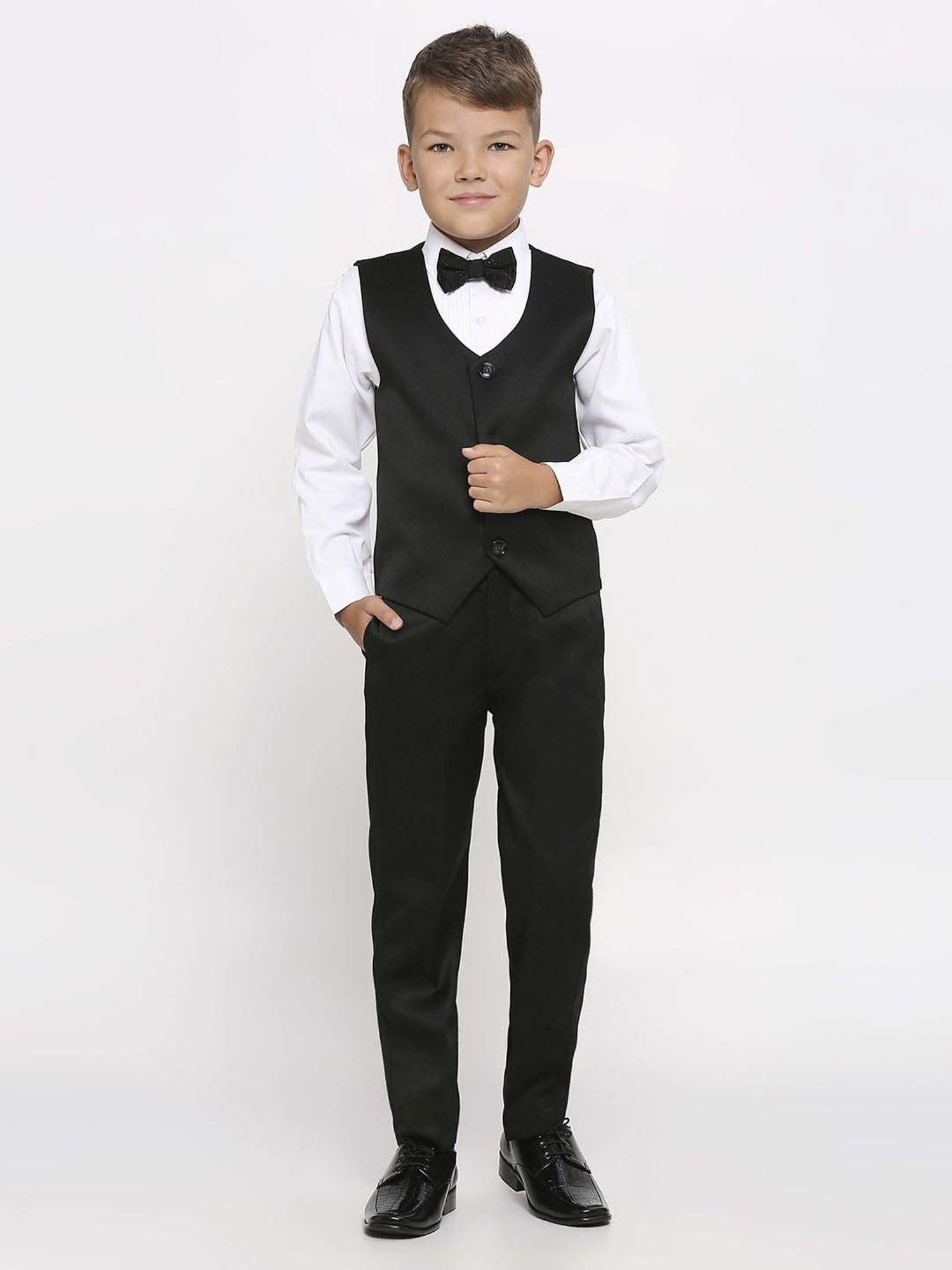 Blue Giraffe Kids Black & Pink Regular Fit Shirt Set