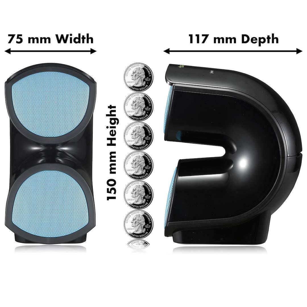 Museeq Wireless Portable Speakers Bluetooth 4.2 with Enhanced Bass High Volume 4400mAh 10W Stereo Sound Built in Mic Outdoor Speaker for Beach, Party Home&Travel (Black)