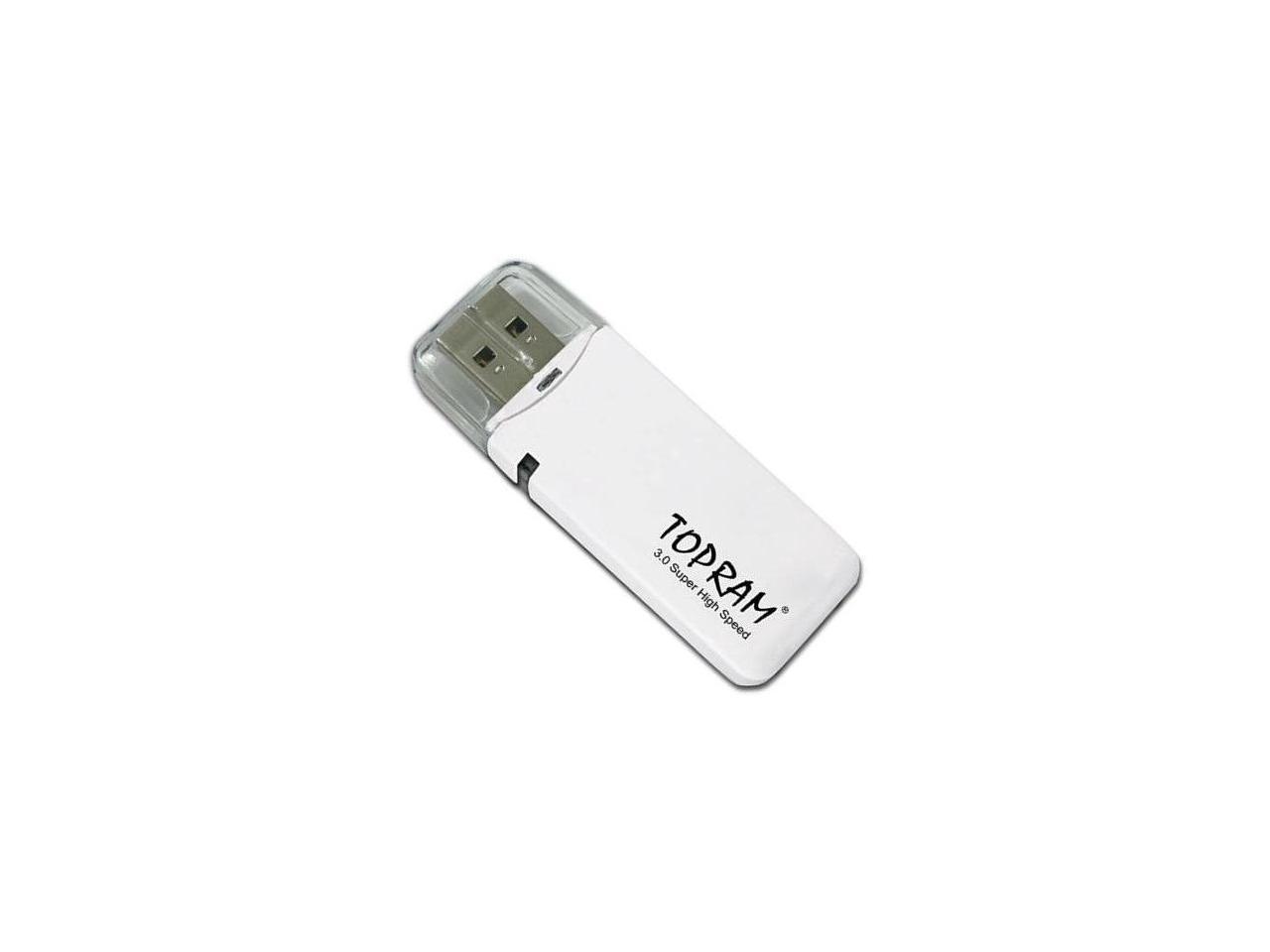 TOPRAM RV33 USB 3.0 Card Reader Support Samsung Kingston SanDisk 4GB 8GB 16GB 32GB 64GB 128GB SD SDHC SDXC ( microSD microSDHC microSDXC need with Adapter) - OEM