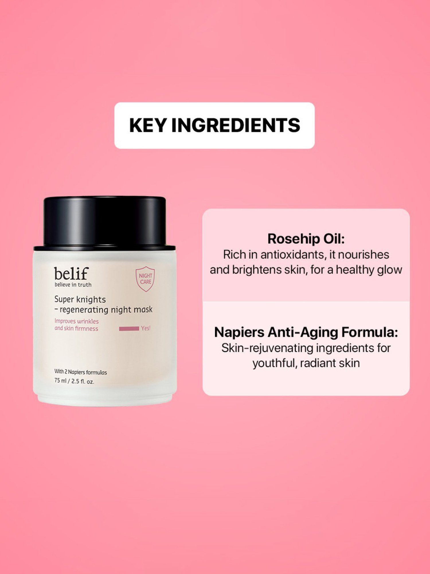 Belif Super Knights - Regenerating Night Mask - 75 ml