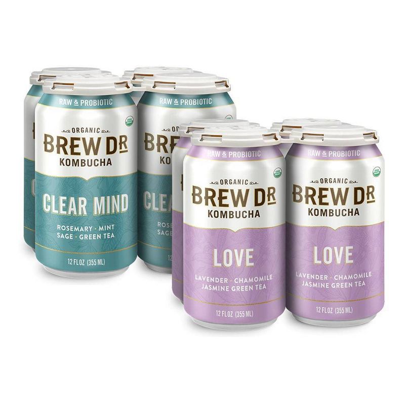 Brew Dr. Kombucha Love - 12 fl oz Cans/4pk