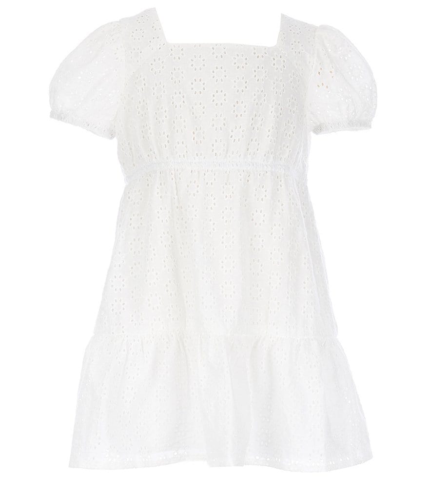 Copper Key Little Girls 2T-6X Eyelet A-Line Dress