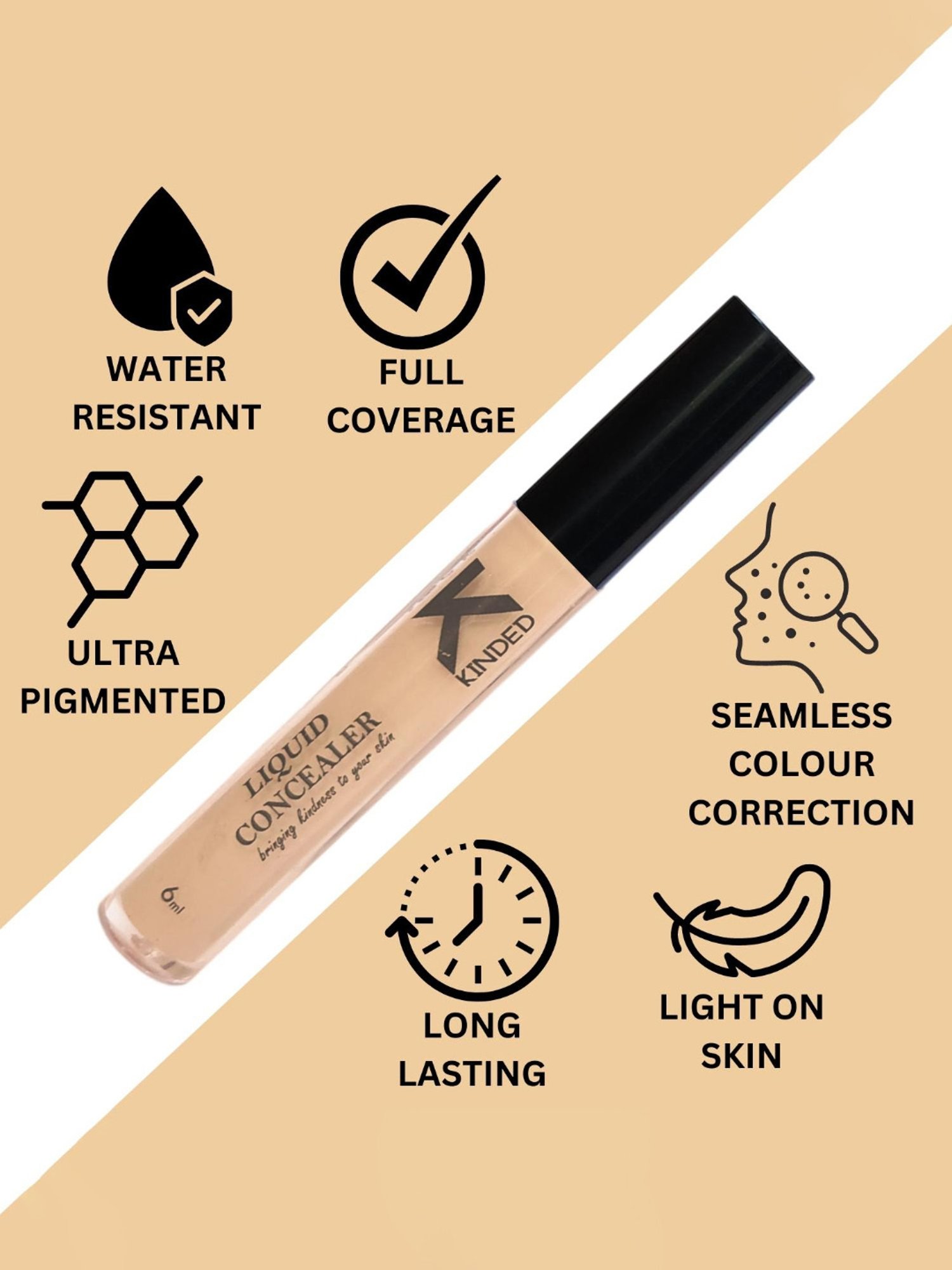 GA-DE Longevity Full Coverage Concealer 27 Fair - 7.2 ml