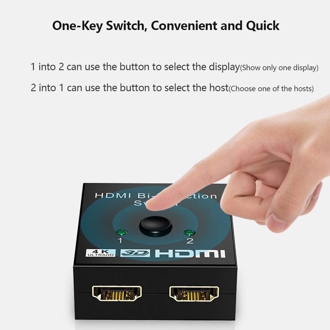 iKKEGOL&reg; Audio Video RCA 3 Port  Way Selector Switcher with AV Cable