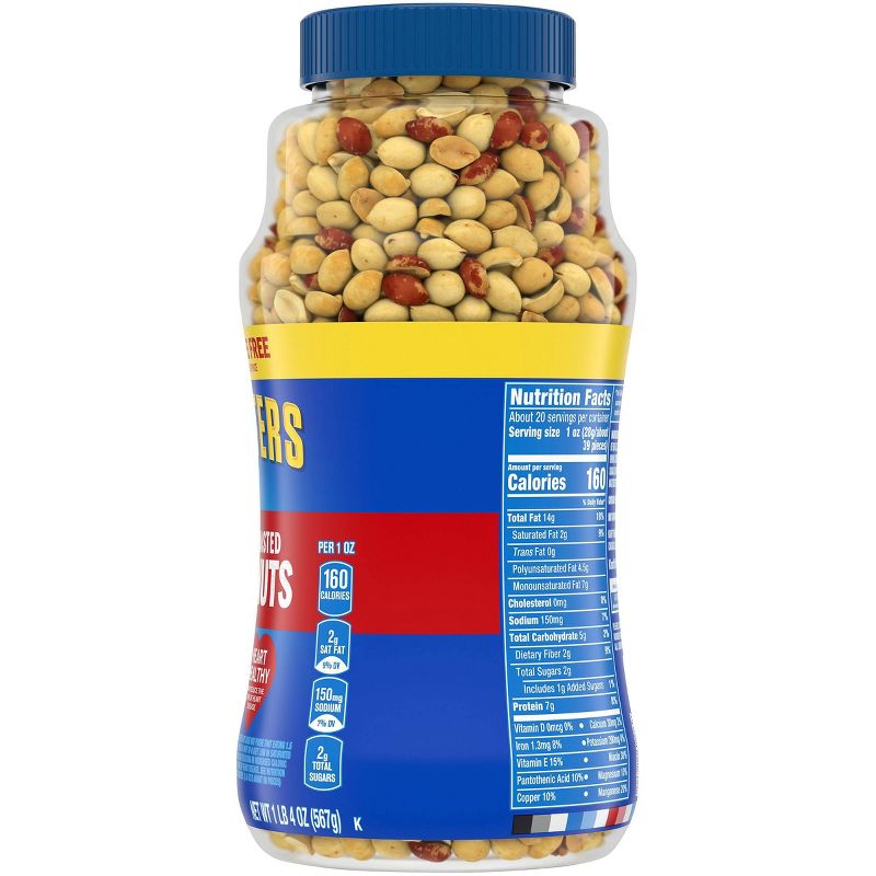 Planters Heart Healthy Dry Roasted Peanuts - 16oz