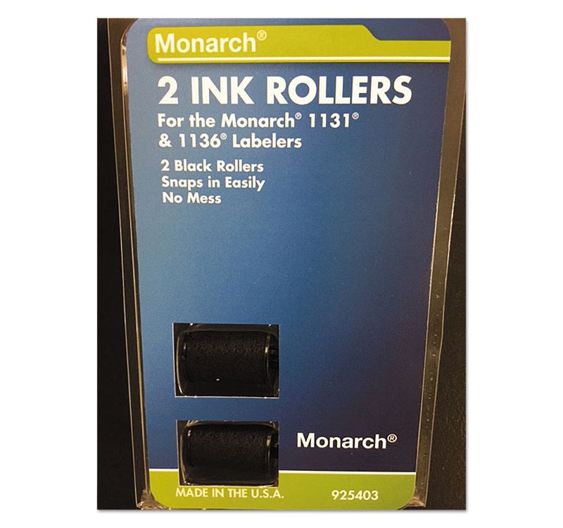 Monarch 925403 Replacement Ink Rollers Black 2/Pack 
