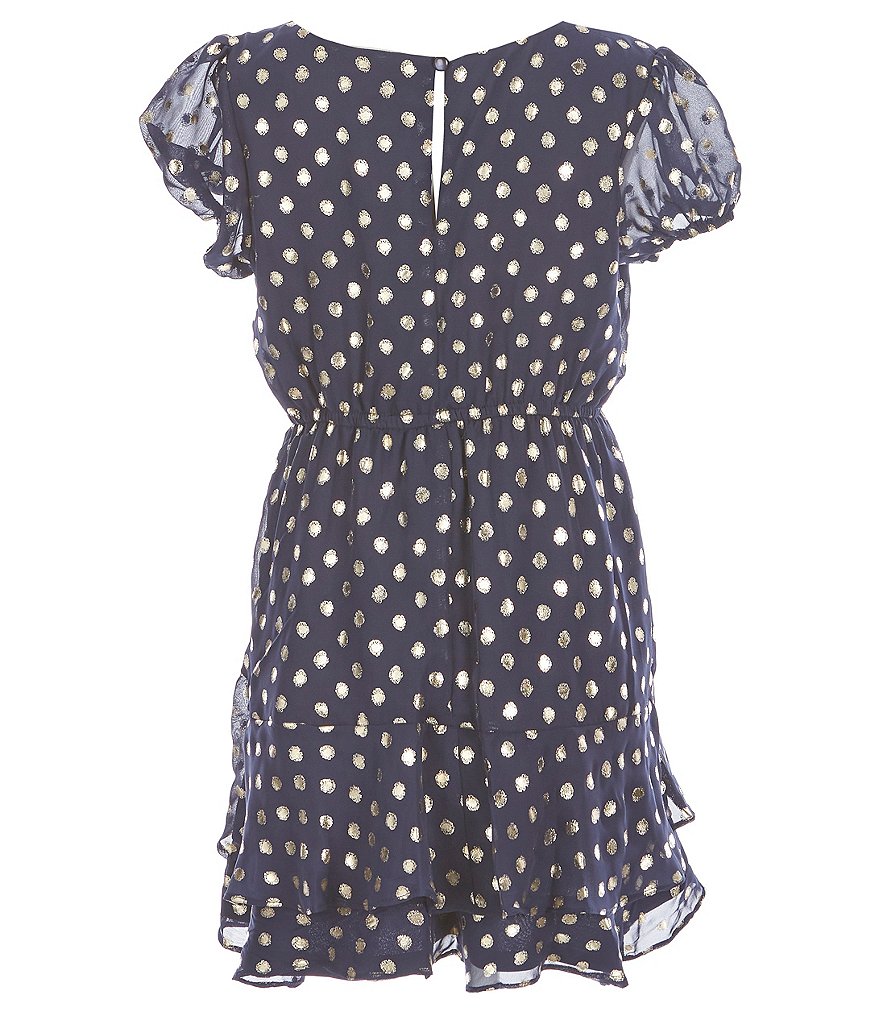 Rare Editions Big Girls 7-16 Tie-Dye Pleated Chiffon Maxi Dress