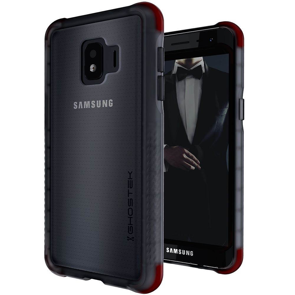 Ghostek Covert Designed for Galaxy J2 Core Case J2 Dash J2 Pure Clear Phone Cover Silicone Bumper Ultra Thin Slim Fit Skin Military Grade Shockproof Heavy Duty Protection & Anti-Slip Grip - (Smoke)