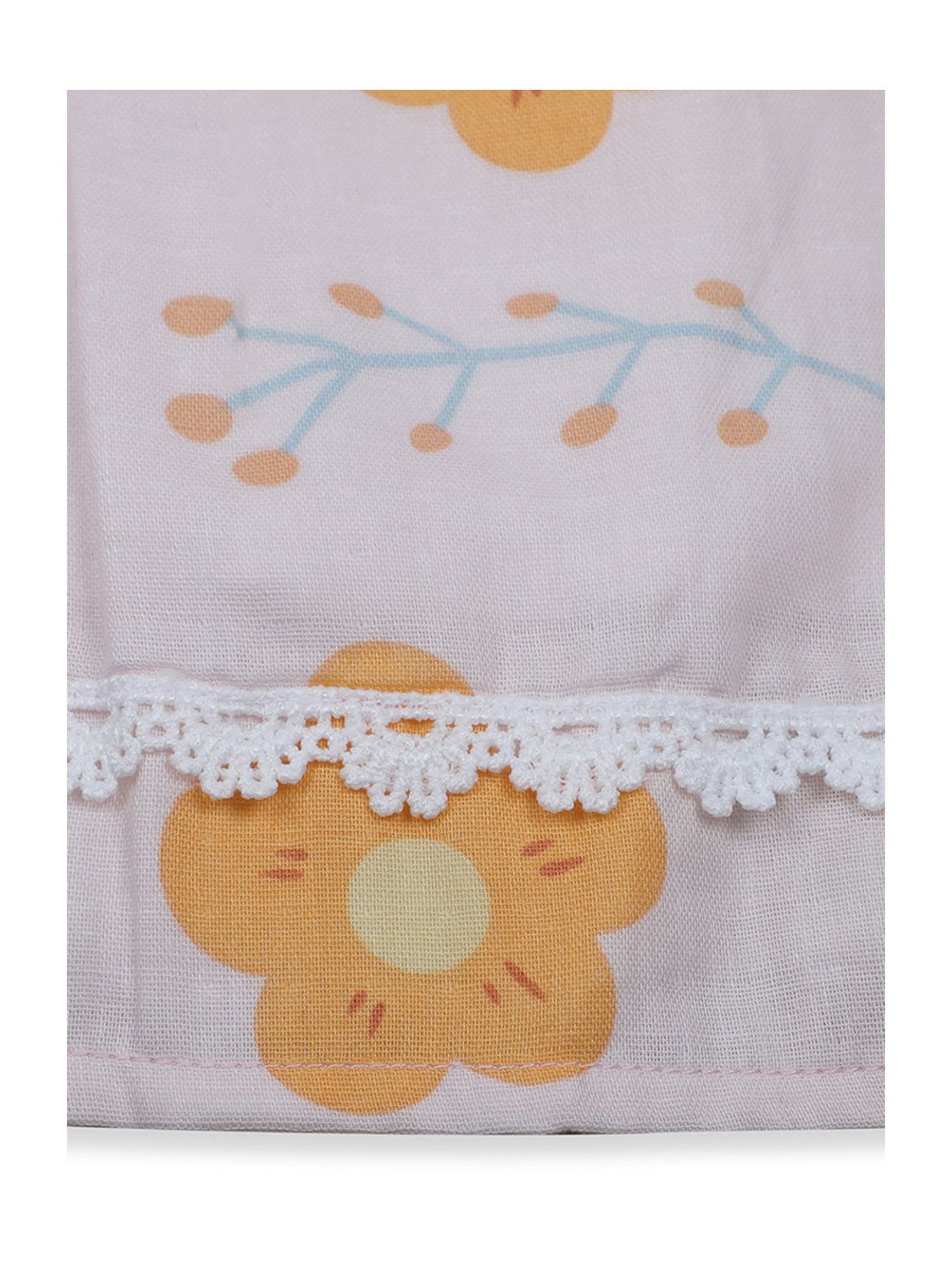 Baby Moo Kids Pink & Yellow Floral Print Dress