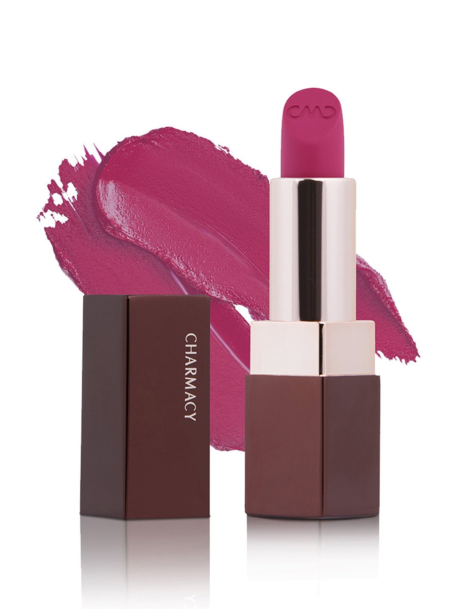 CHARMACY Milano Soft Satin Matte Lipstick Winter Sky 56 - 3.8 gm