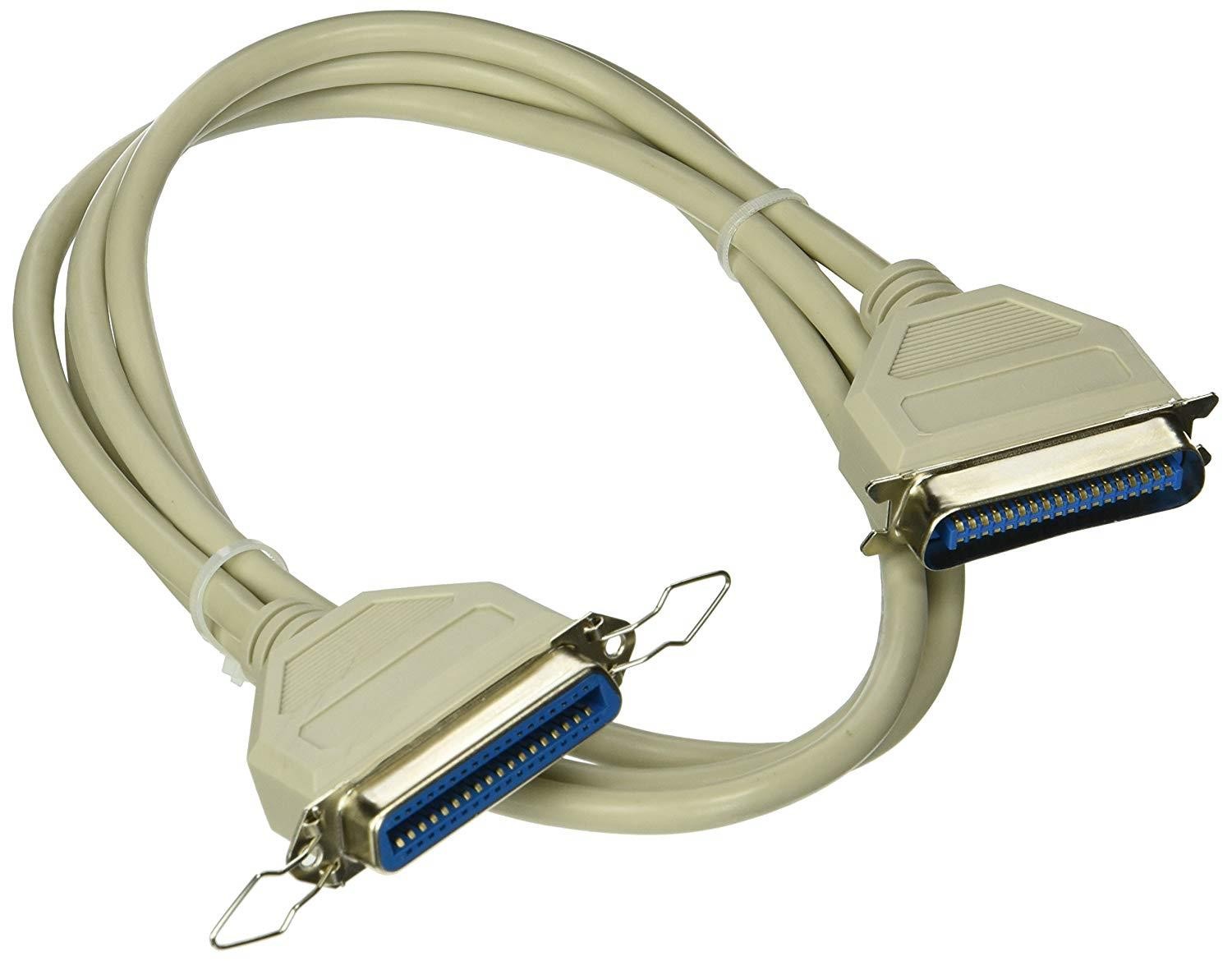 C2G 02677 Centronics 36 M/F Parallel Printer Extension Cable, Beige (6 Feet, 1.82 Meters)