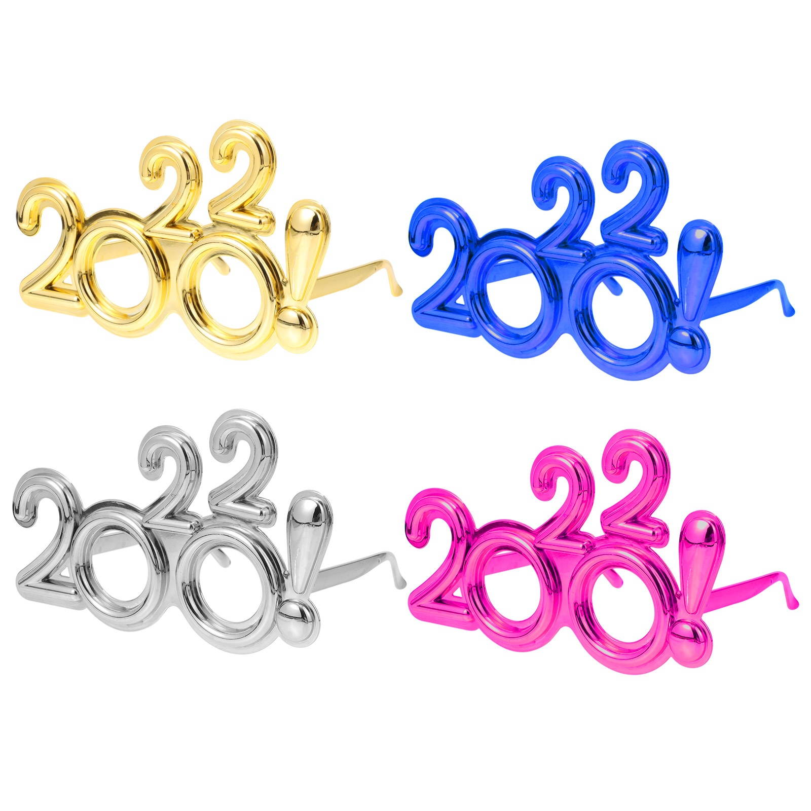 4pcs Multipurpose Practical Creative Exquisite Funny New Year Party Decors Photo Props