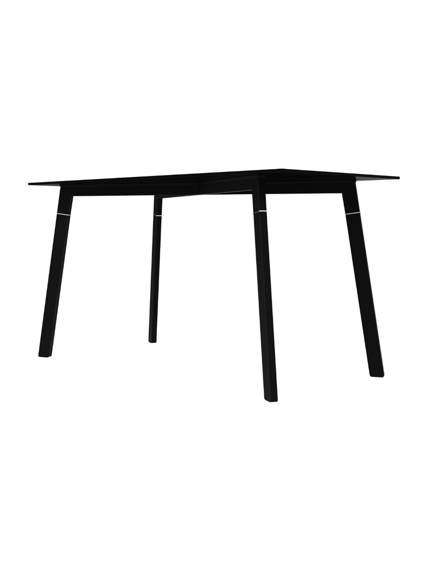 Godrej Interio Aclectic Black Metal 6 Seater Rectangular Dining Table