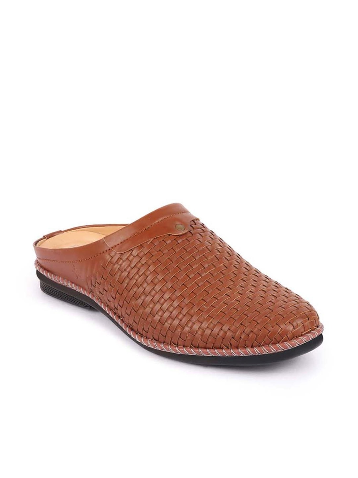 Fausto Men's Tan Mule Shoes