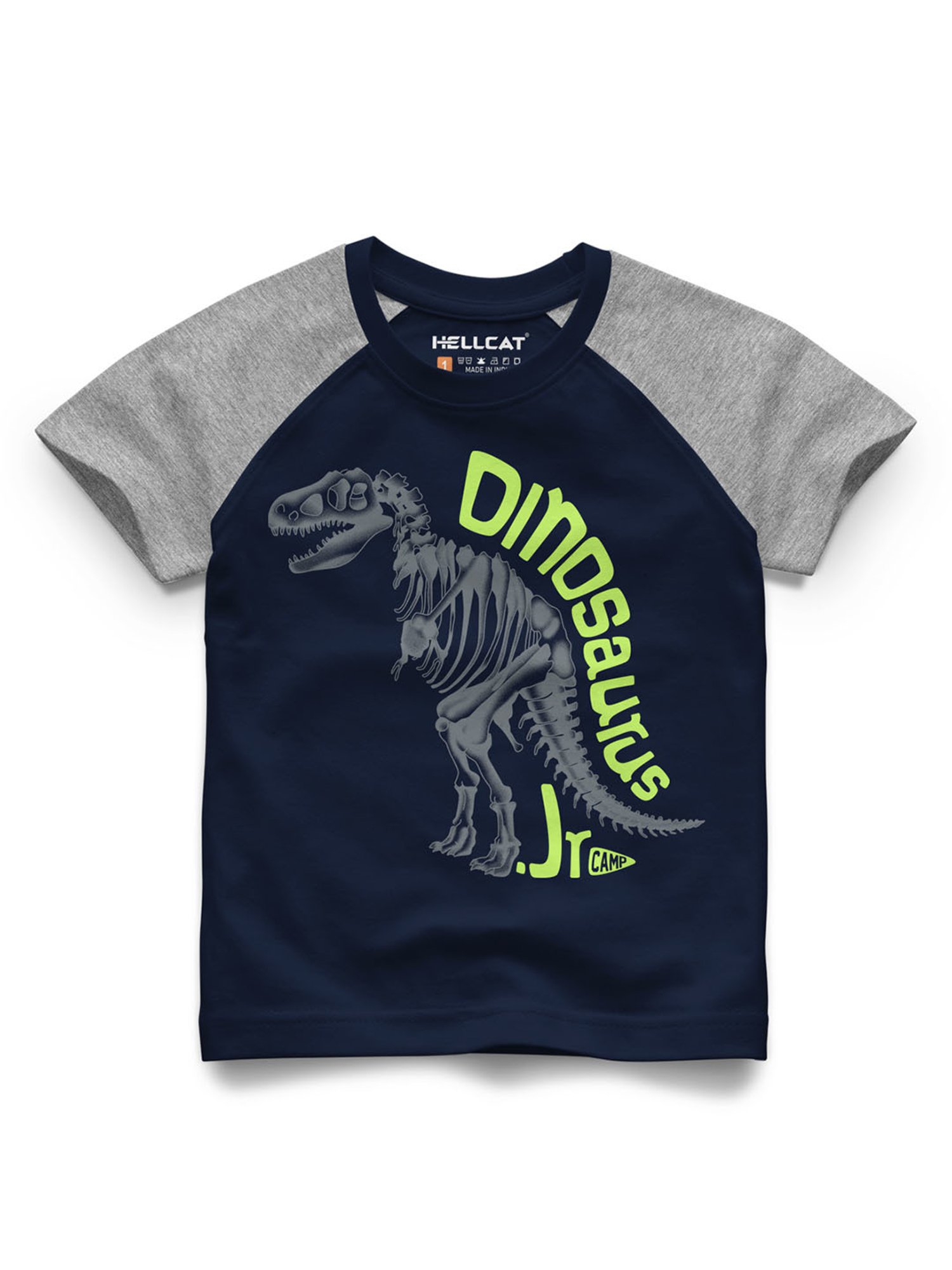 HELLCAT Kids Multicolor Printed T-Shirt (Pack Of 2) with Shorts (Pack Of 2)