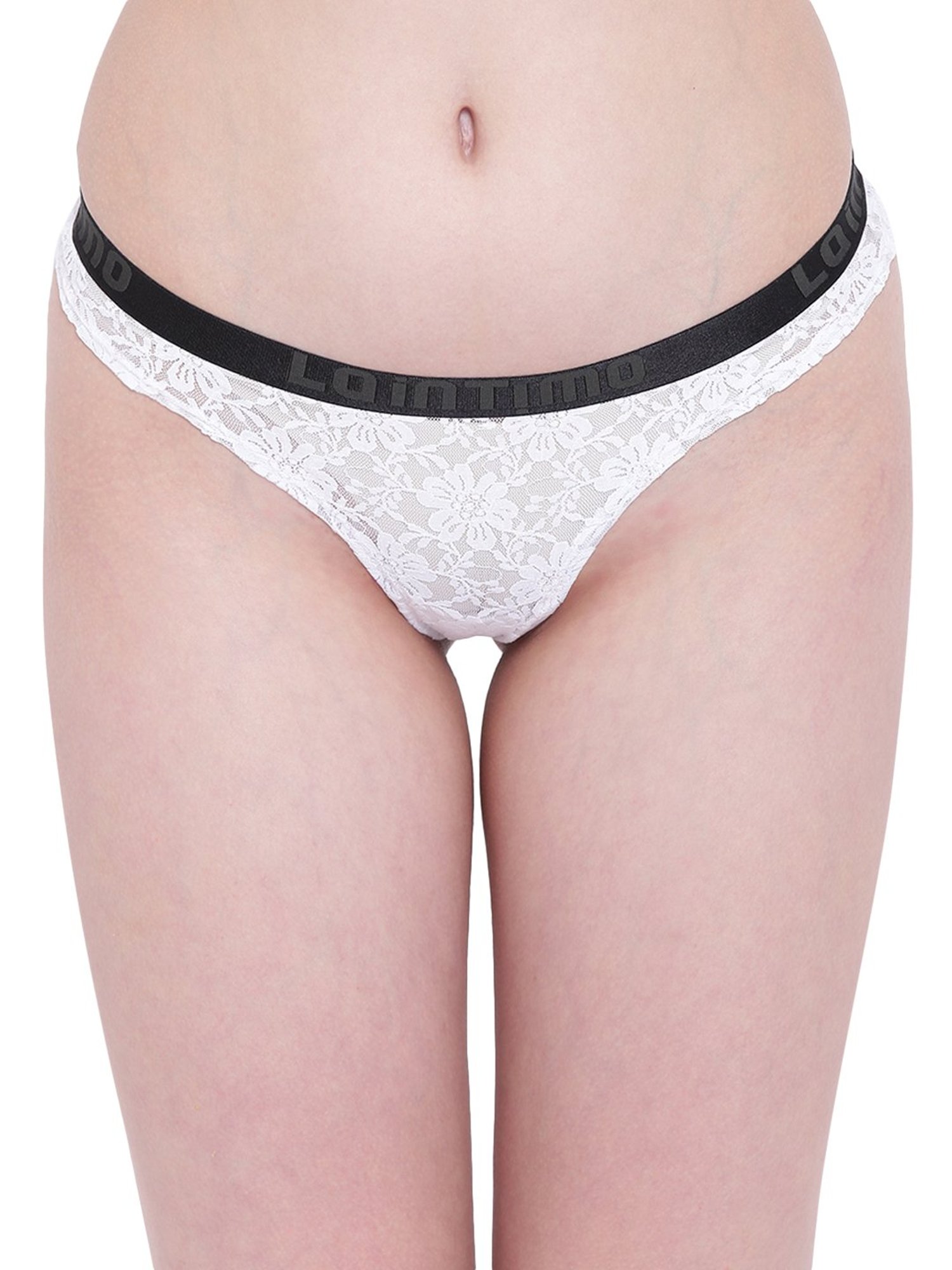 La Intimo White Lace Bikini Panty