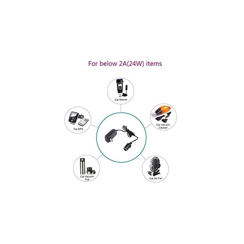 to DC Converter 2A 24W Car Cigarette Lighter Socket 110240V to 12V DC Power Adapter