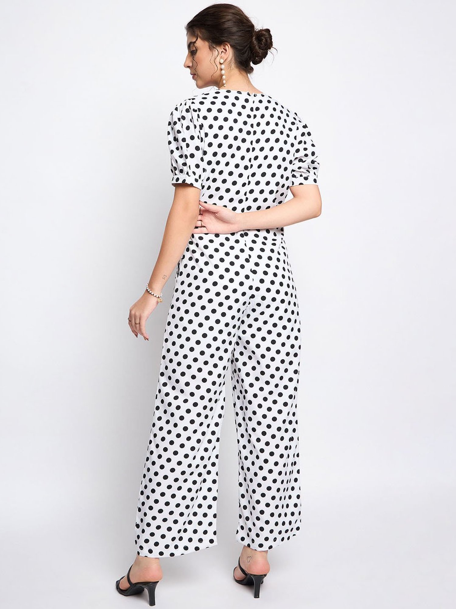 BRINNS White Polka Dot Jumpsuit