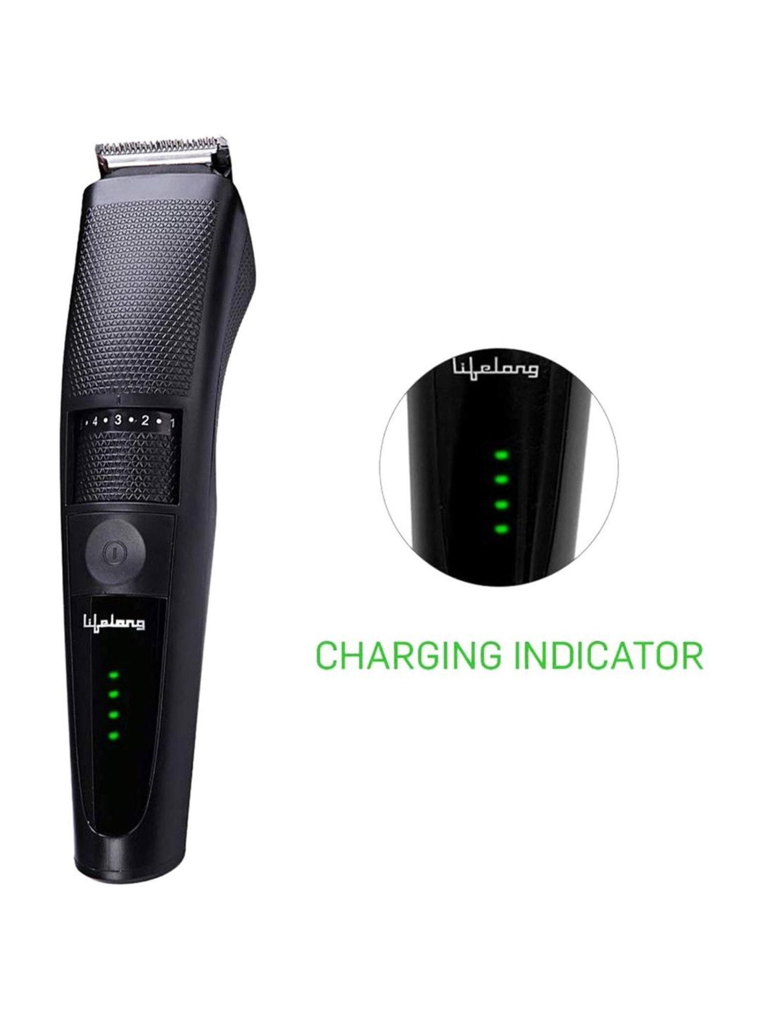 Lifelong LLPCM07 Corded & Cordless Rechargeable Beard Trimmer (Black)