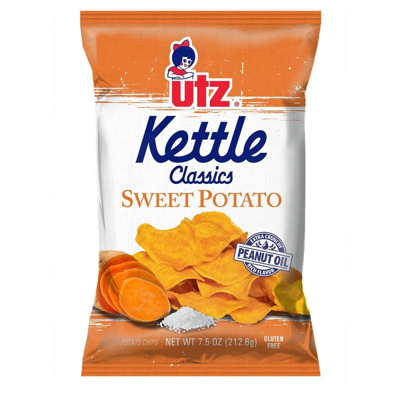 Utz Kettle Classics Sweet Potato Kettle Cooked Potato Chips - 7.5oz