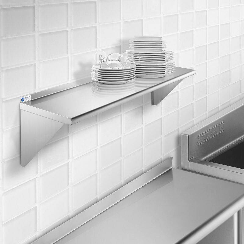 NSF Stainless Steel 14" x 48" Commercial Kitchen Wall Shelf Restaurant Shelving