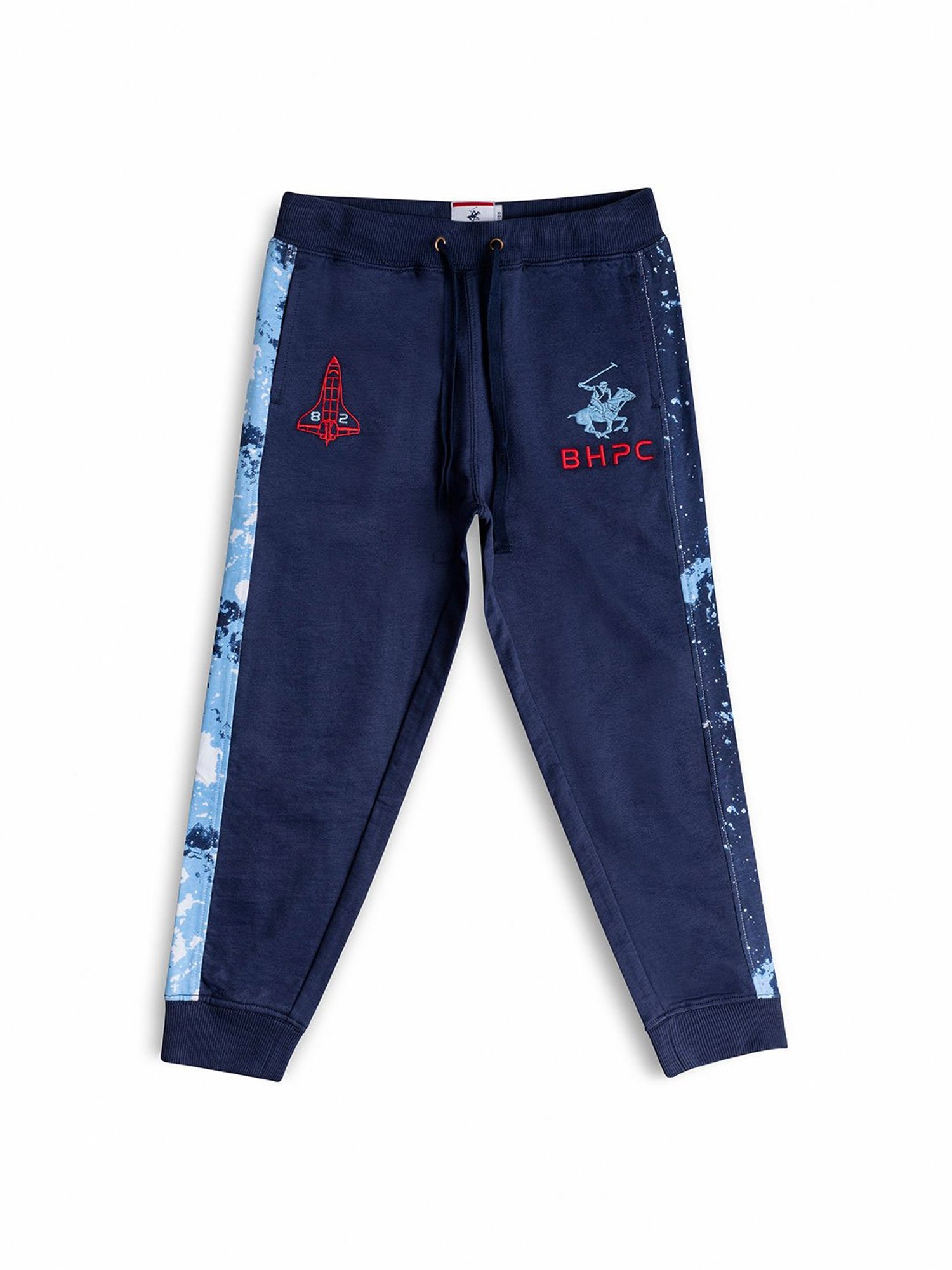 Beverly Hills Polo Club Boys Navy Printed Joggers