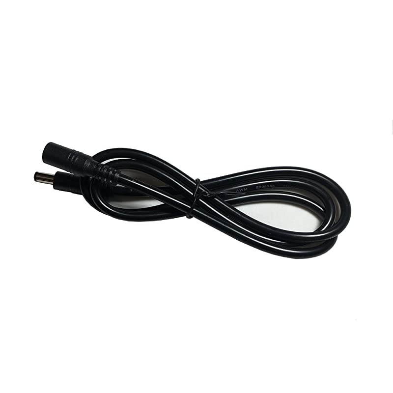 HDCX3T 3ft 21mm x 55mm DC Power Adapter Extension Cable 18AWG Heavy Duty Cord for 12V 24V Wireless Camera LED and More