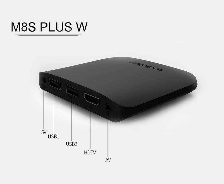 M8S PLUS W Smart Android 7.1 TV Box 1GB / 8GB with Remote Control 4K