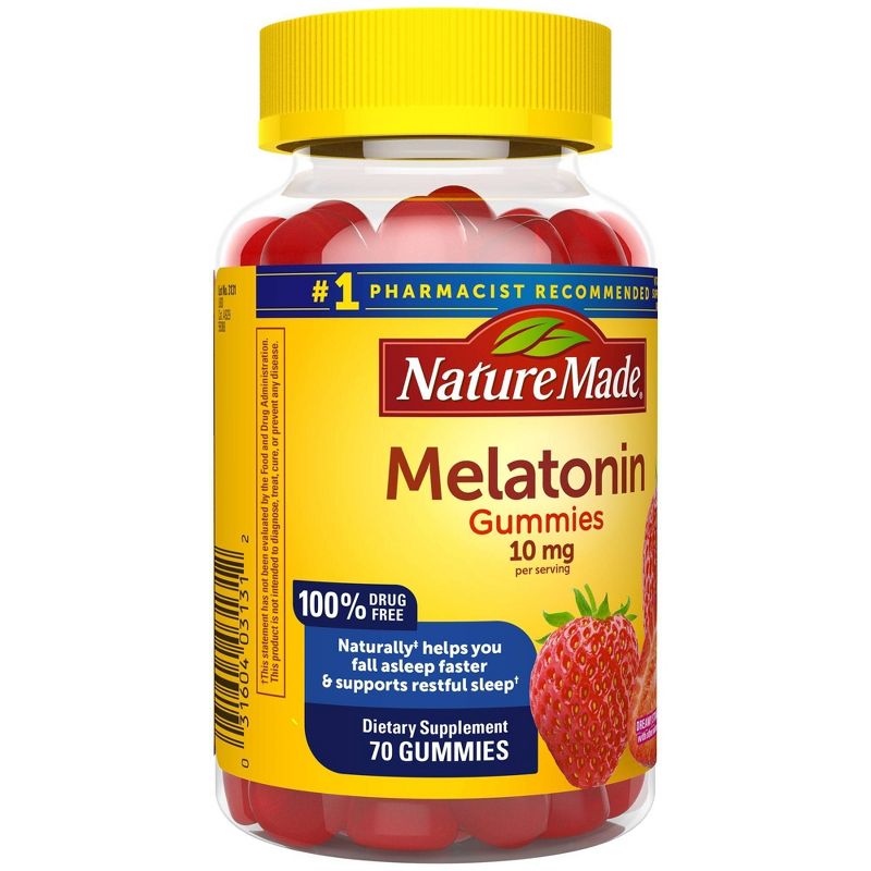 Nature Made Melatonin 10 mg Gummies - Dreamy Strawberry - 70ct