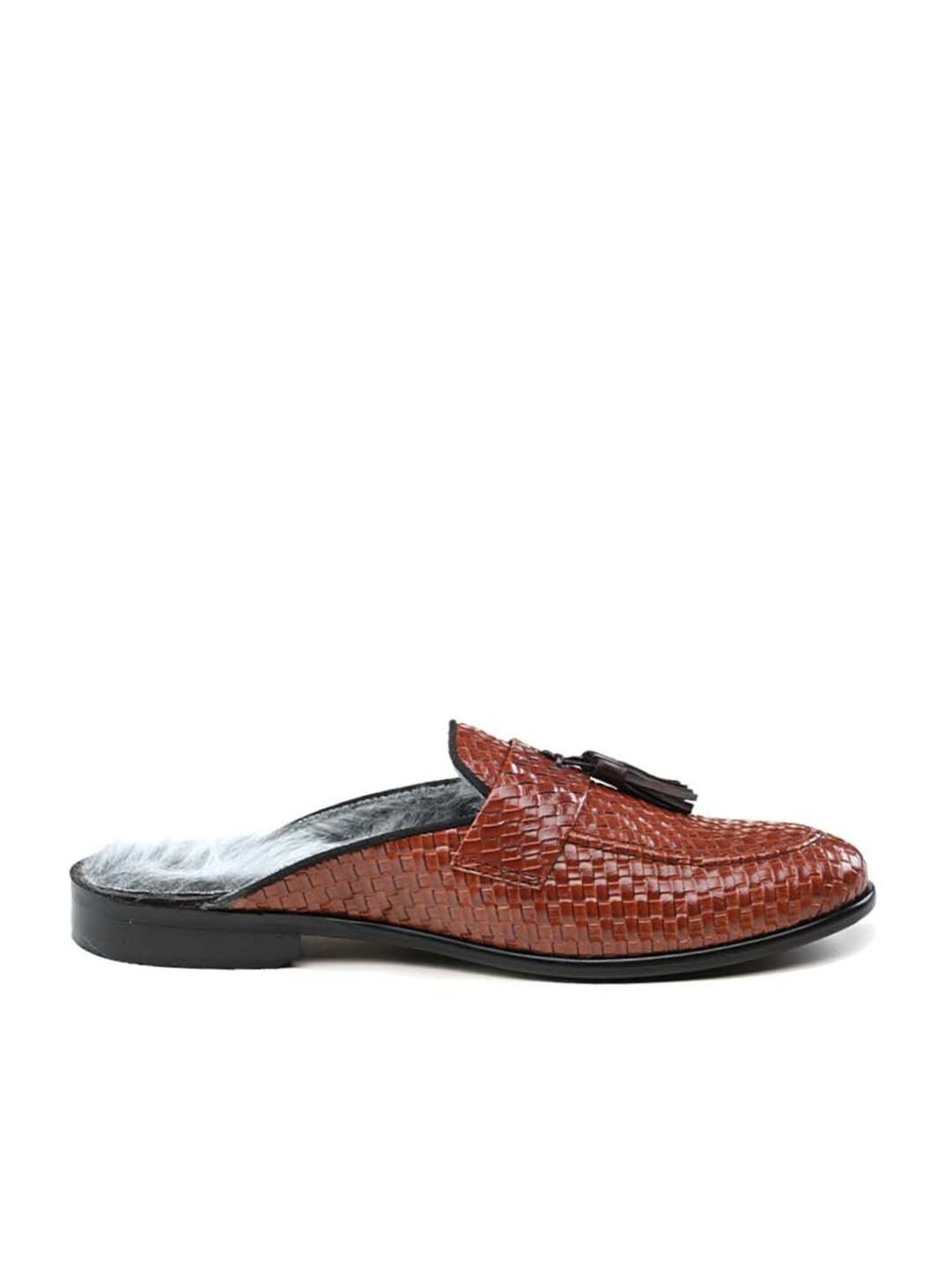 Monkstory Men's Luxious Tan Mule Shoes