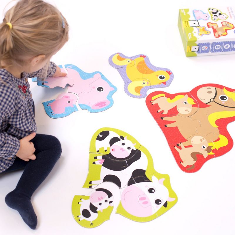 Banana Panda Hands at Play Farm Animals - 4 Large Uniquely Shaped Animal Puzzles