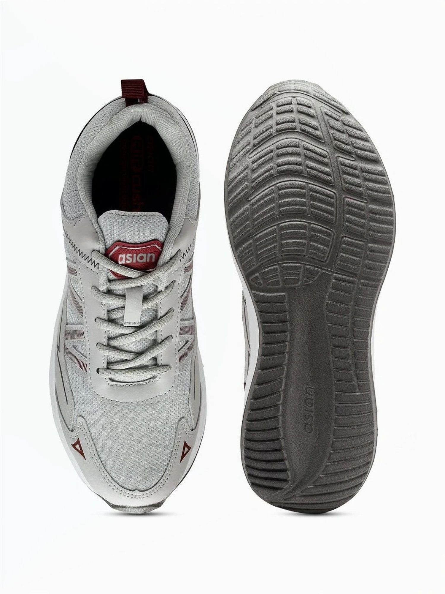 Asian Men's Grey Running Shoes