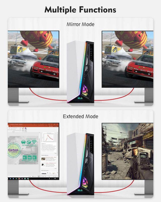 DisplayPort to DisplayPort Cable 10ft/3M Silkland DP to DP Cable [4K@60Hz 2K@165Hz 2K@144Hz] Ultra High Speed Display Port 1.2 Cord Compatible for Gaming Monitor TV PC Laptop and More