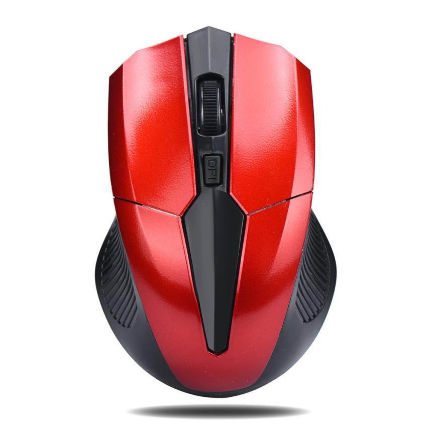 Mini 2.4Ghz Wireless Optical Mice For Pc Laptop Notebook High Quality Gaming gamer Mouse - Red