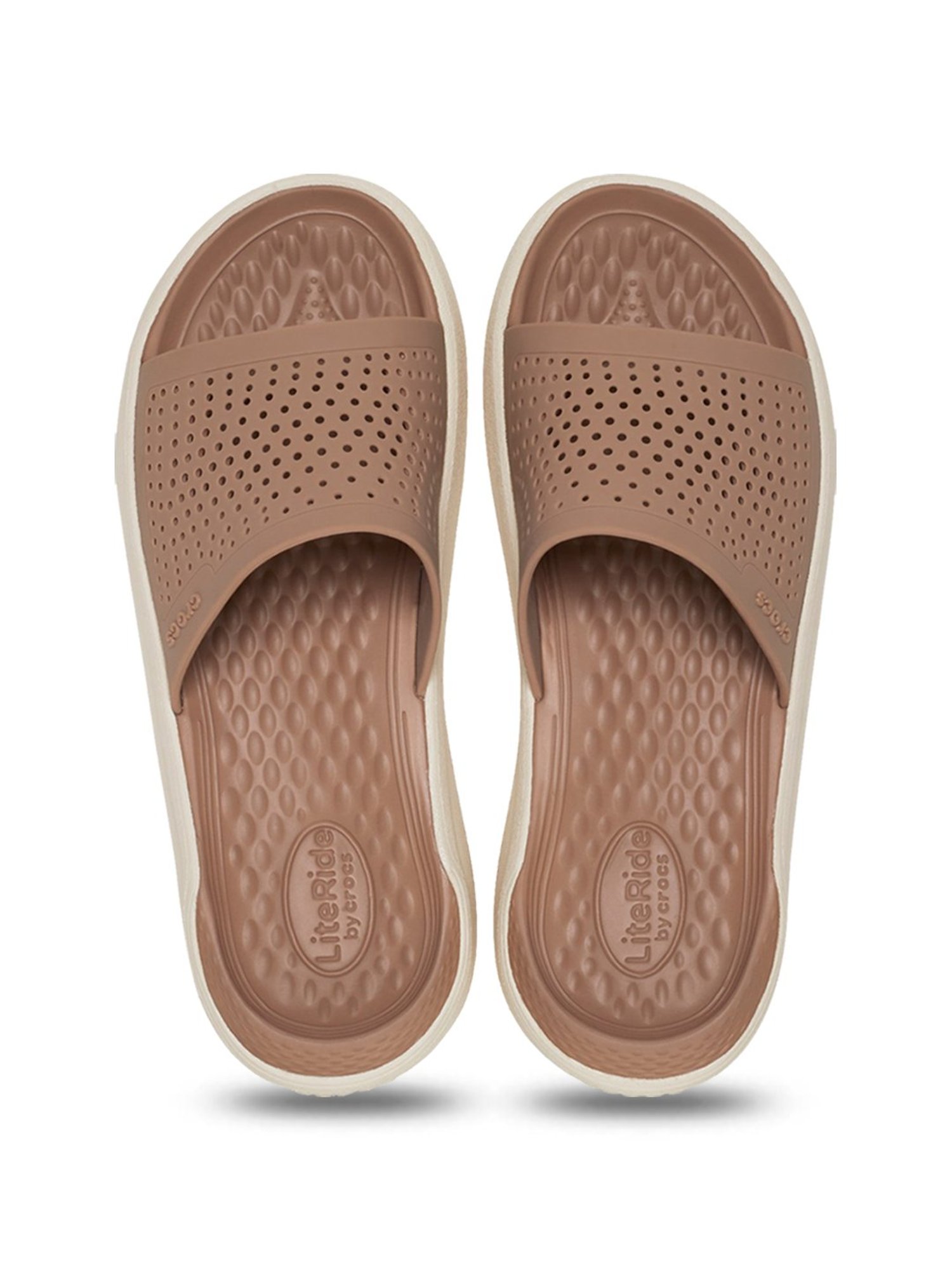 Crocs Men's Literide Brown Slides
