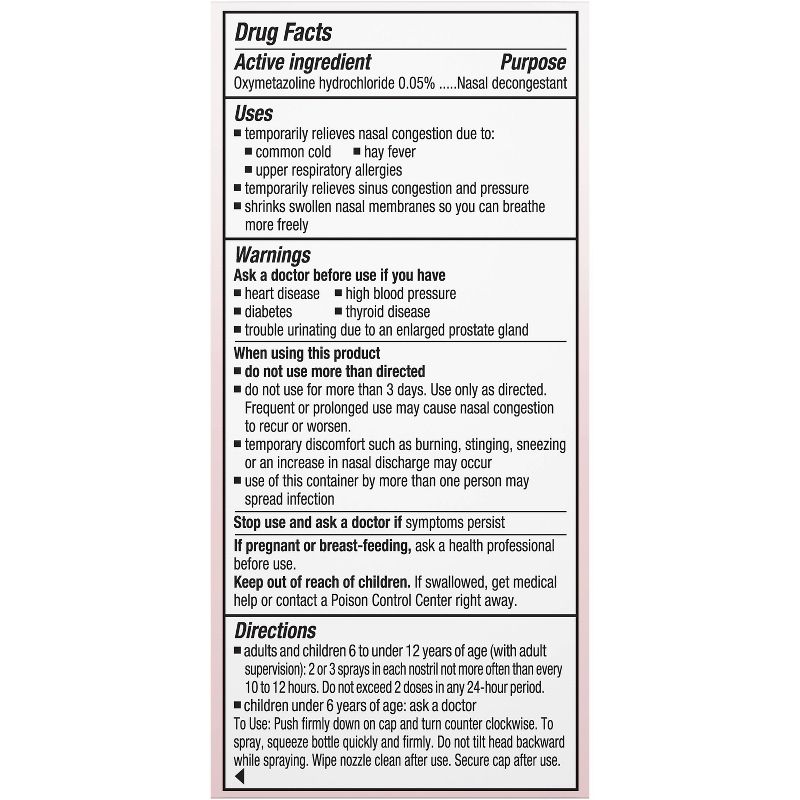 Afrin Original Maximum Strength Nasal Congestion Relief Spray - 0.5 fl oz