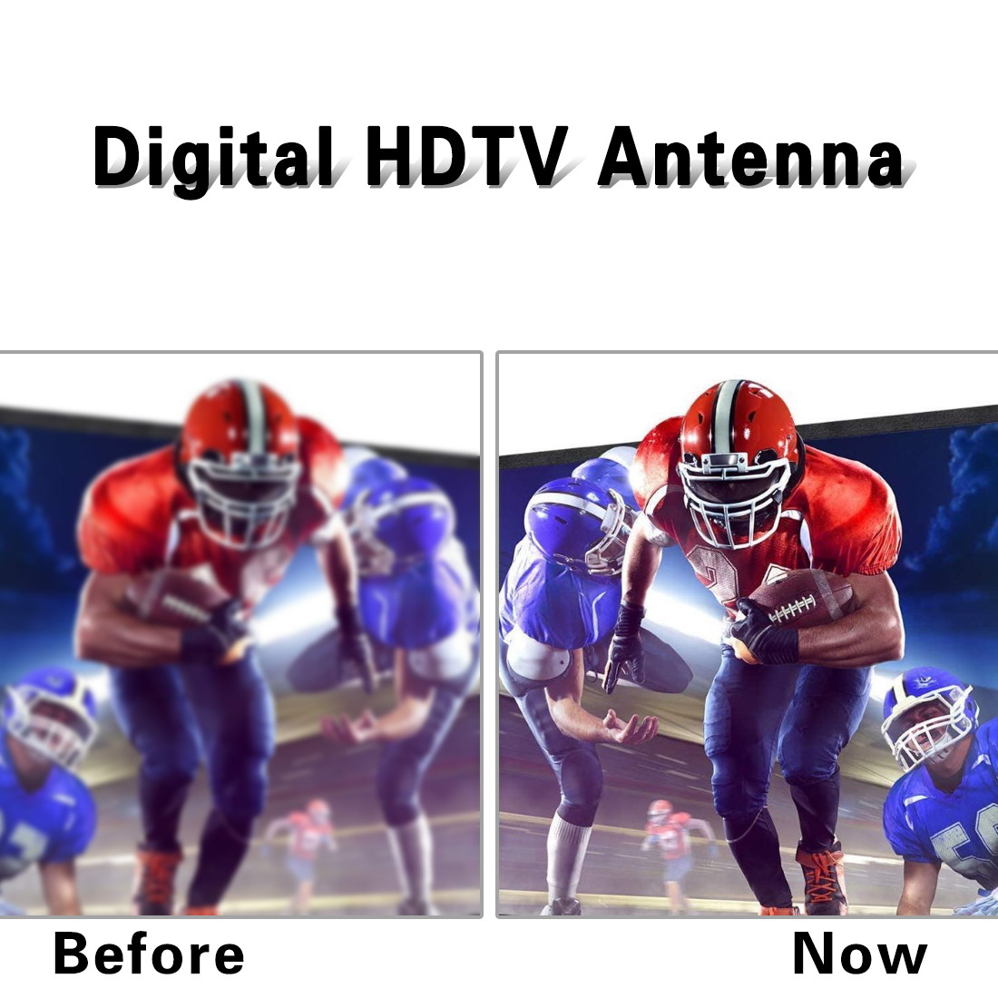 LAVA HD2605 [Newest 2020] Outdoor HD TV Antenna, Remote Controlled Rotation, Long Range 4K TV Installation Kit with Mounting Pole